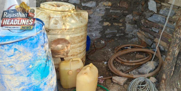 डीएसटी एवं पारसोली थाना पुलिस की संयुक्त कार्रवाई ,1900 लीटर अवैध ज्वलनशील पदार्थ जब्त।