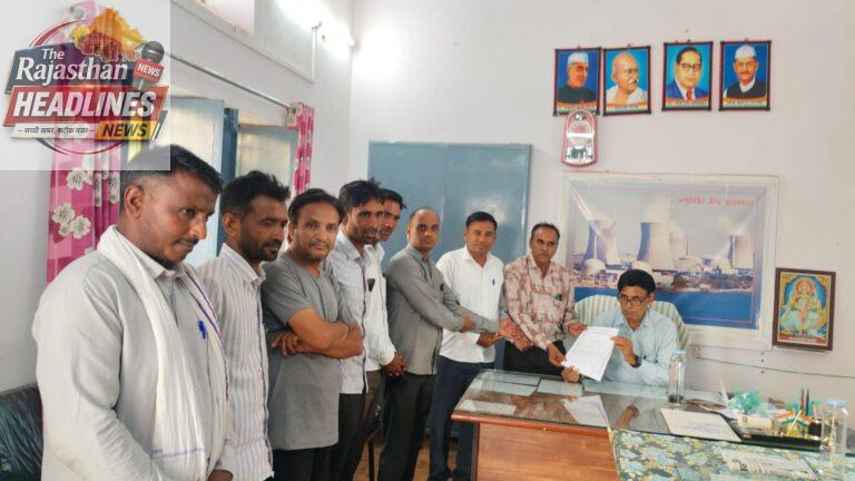 राजस्थान पंचायत शिक्षक विद्यालय सहायक संघ ब्लॉक बेगूं ने सौंपा ज्ञापन ।